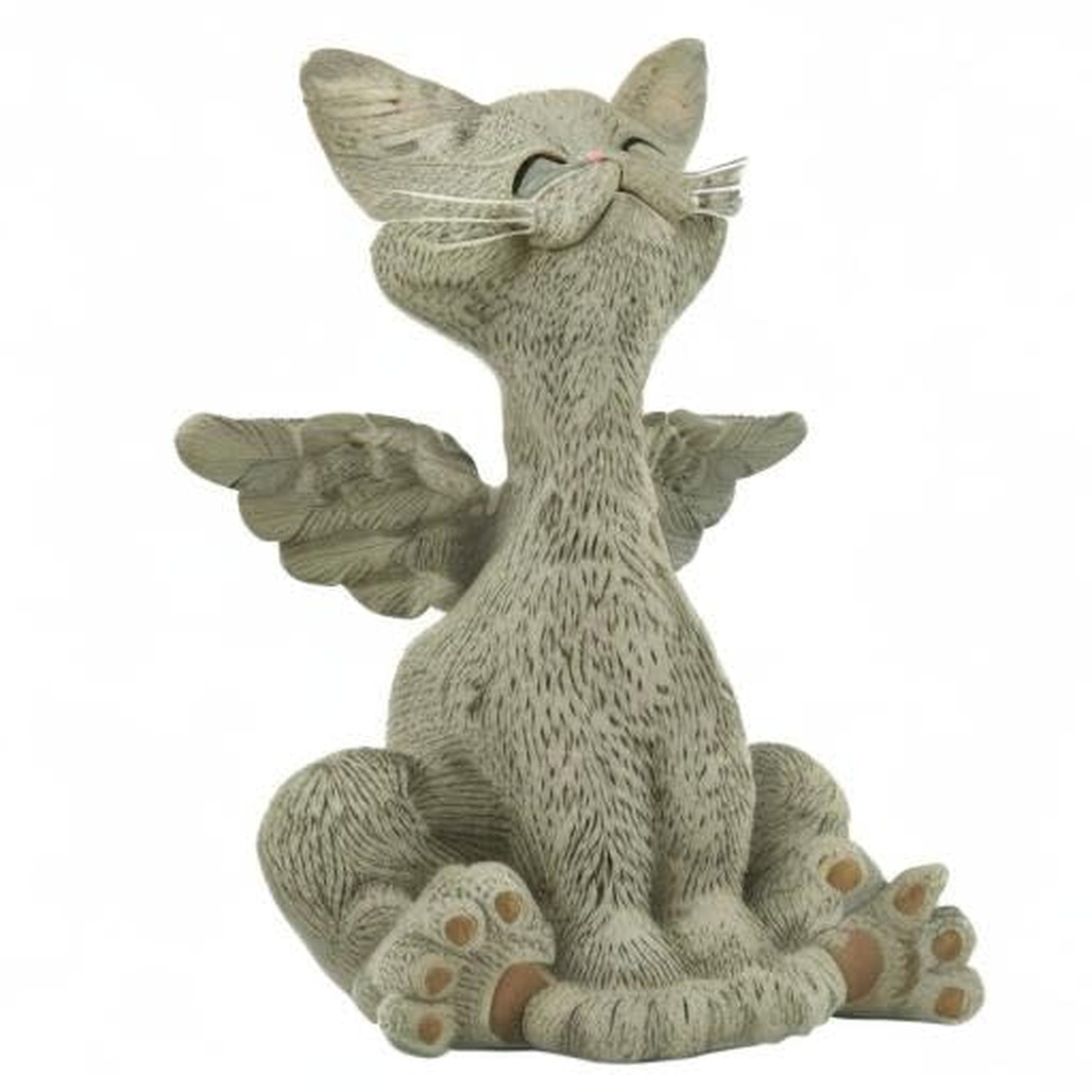 5″ Bereavement Cat Angel Figurine – Resin Memorial Kitty Statue with Wings