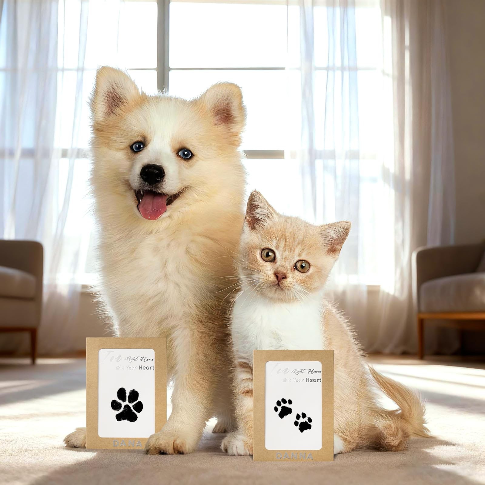 Inkless Paw Print Kit,Dog Paw Print Kit,Dog Nose Print Kit,Clean Touch Ink Pa…