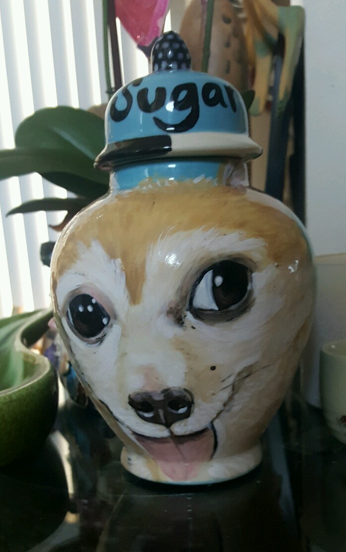 Custom Pet urn for ashes Chihuahua DOG urn cremation SMALL ash pugs urns dogs
