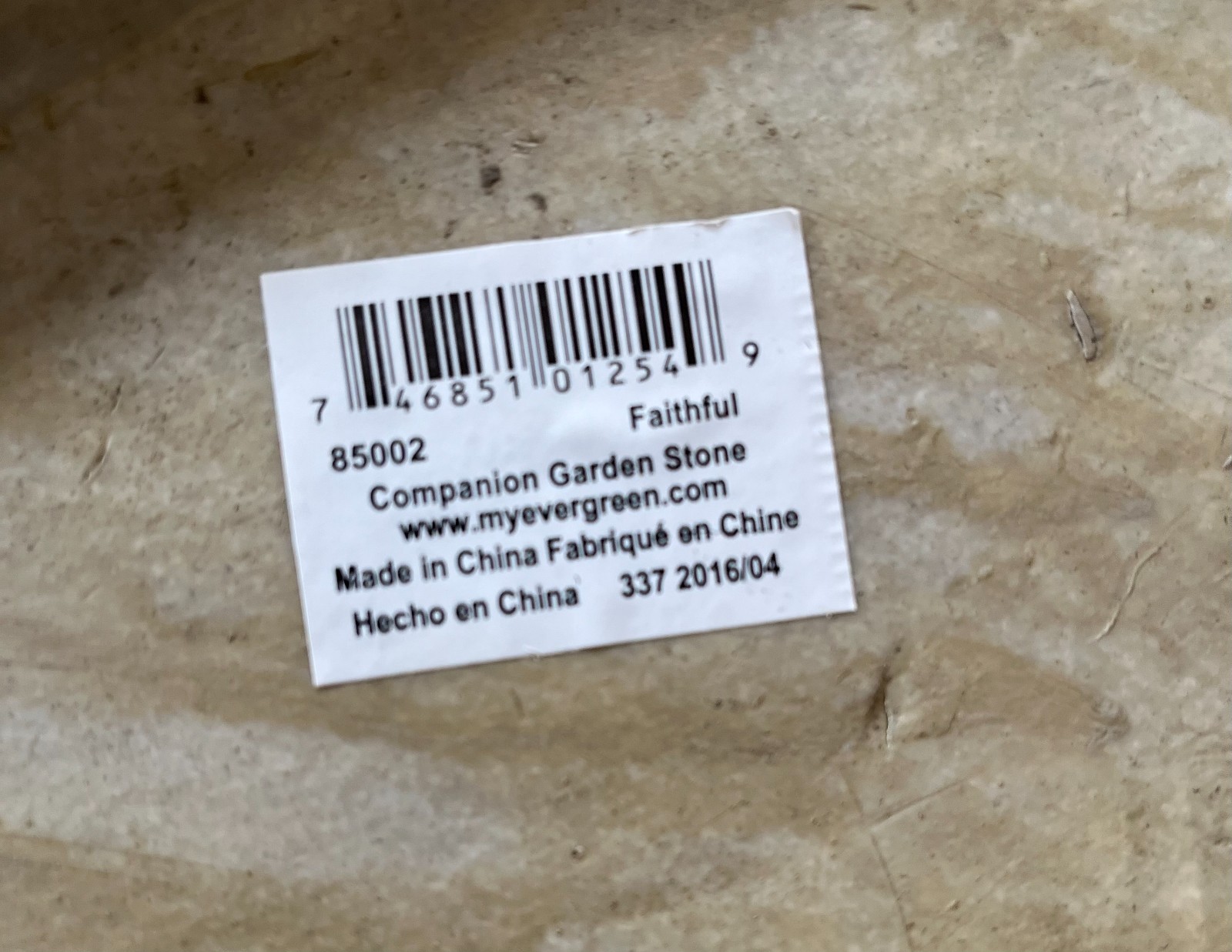 Pet Memorial Stone-Heavy Resin Grey-Colored Stone, Engraved