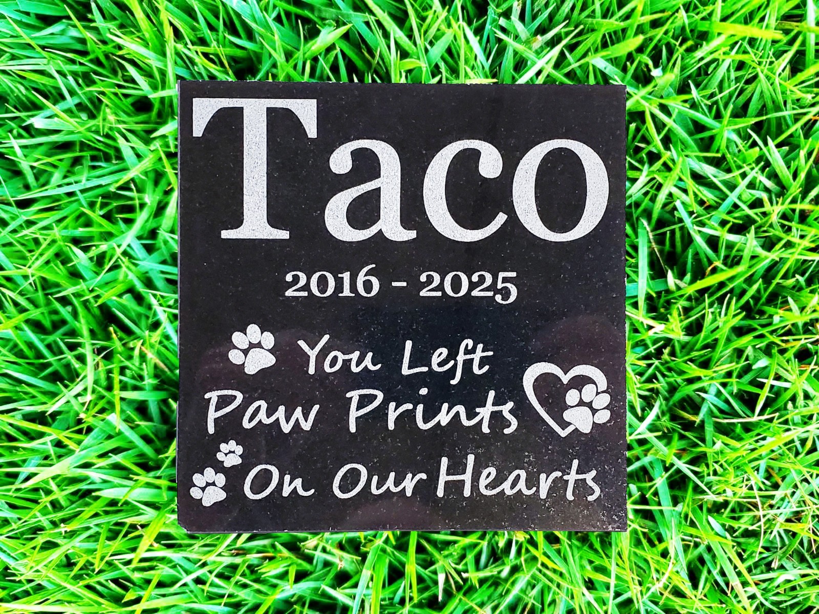 Pet Memorial Grave Stone Garden Headstone Cemetery Burial Marker for Cat Dog d9