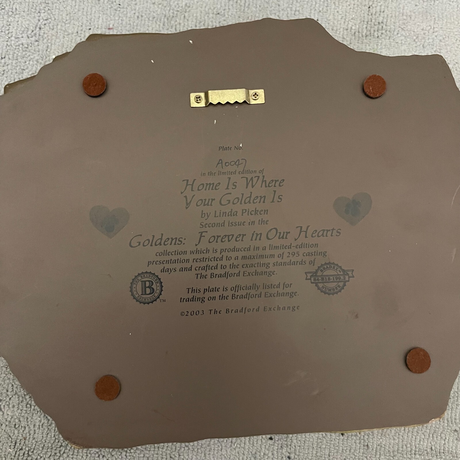 Golden: Forever in Our Hearts by Linda Picken Art Pet Memorial Portrait Set 0f 3