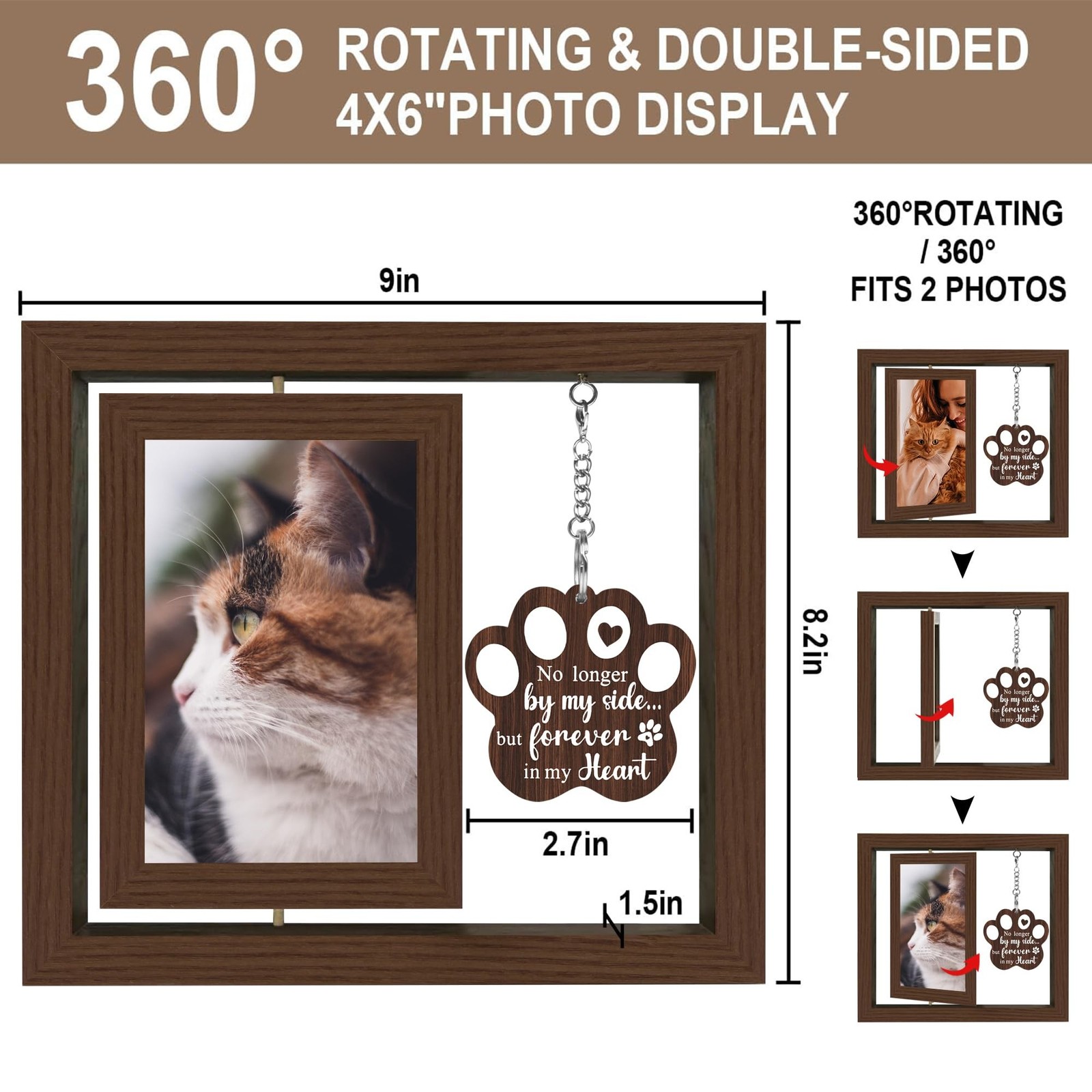 SHOW-YA Cat Memorial Gifts for Loss of Cat – Pet Memorial Gifts Cat,Loss of C…