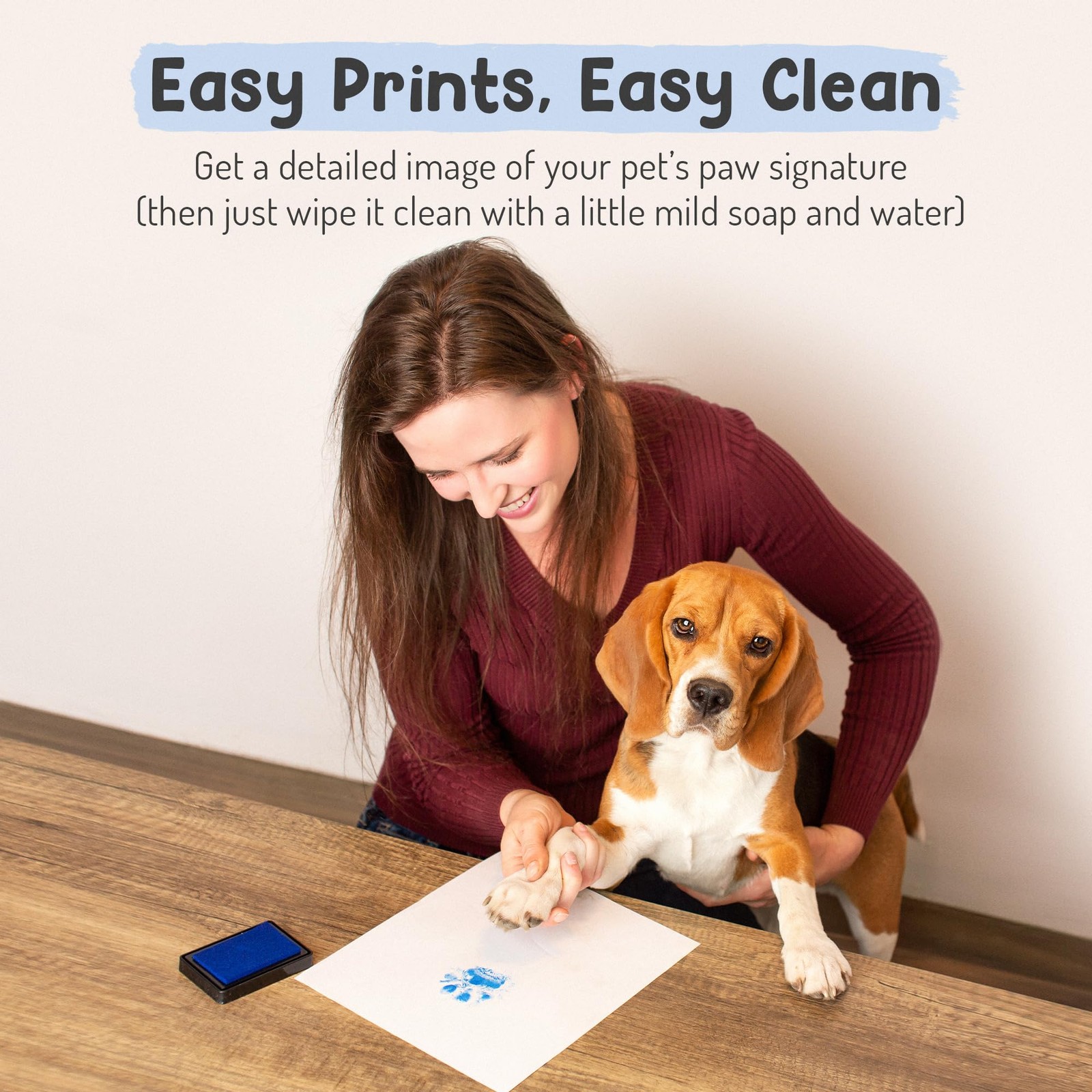 Pet Paw Print Impression Kit | Dog Ink Paw Print Kit | Pet Paw Print Kit | an…