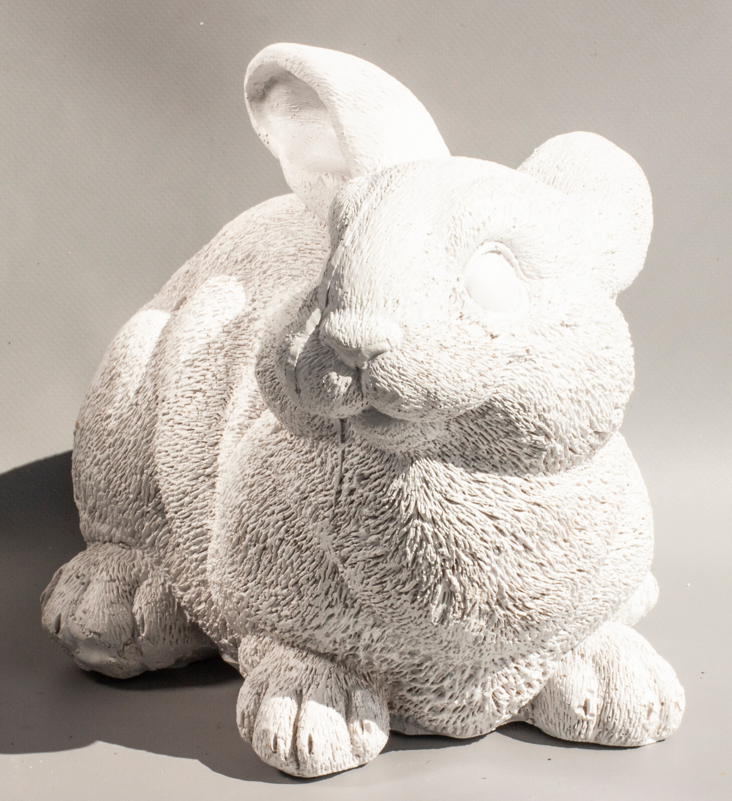 Unpainted Pet Cremation Urn Bunny Ashes Rabbit Sculpture Memorial Funeral Decor