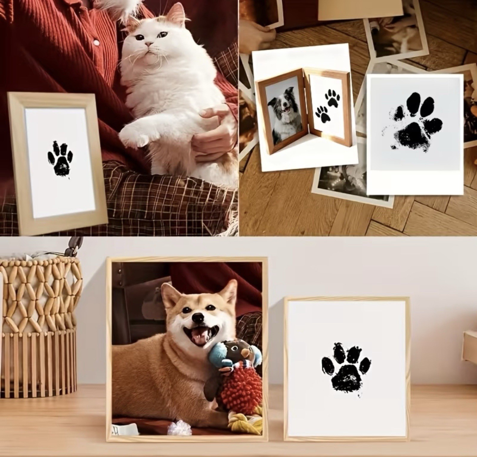 Print Kit: Clean Touch Ink Pad, Baby Or Pet ,2 Ink Pads, 4 ImpressionCards