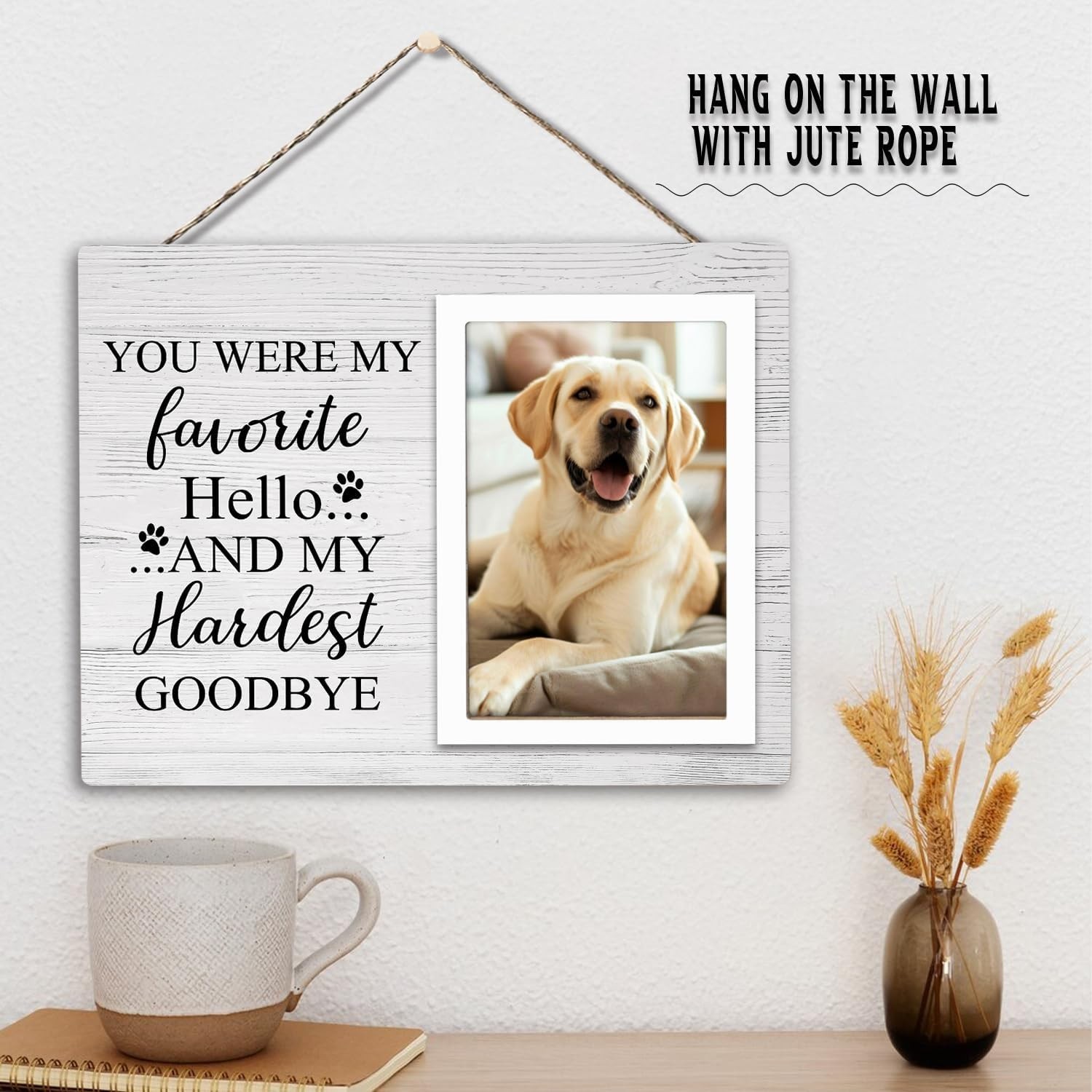 Pet Memorial Picture Frame for Dogs, Dog Memorial Photo Frame, Pet Loss Sympa…