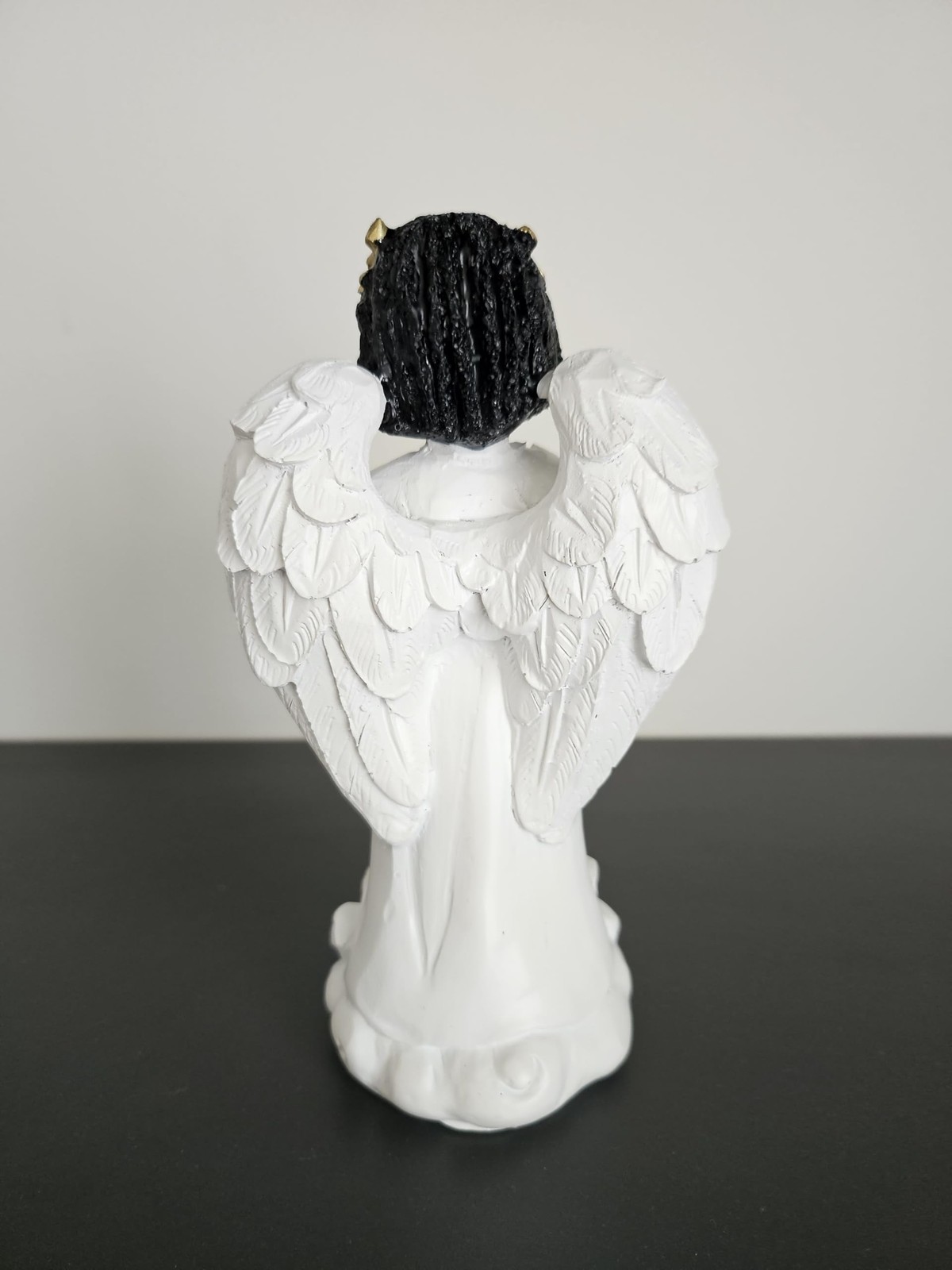 6.5 Inch African American Angel Figurine – Hand-Painted Guardian Angel Statue…