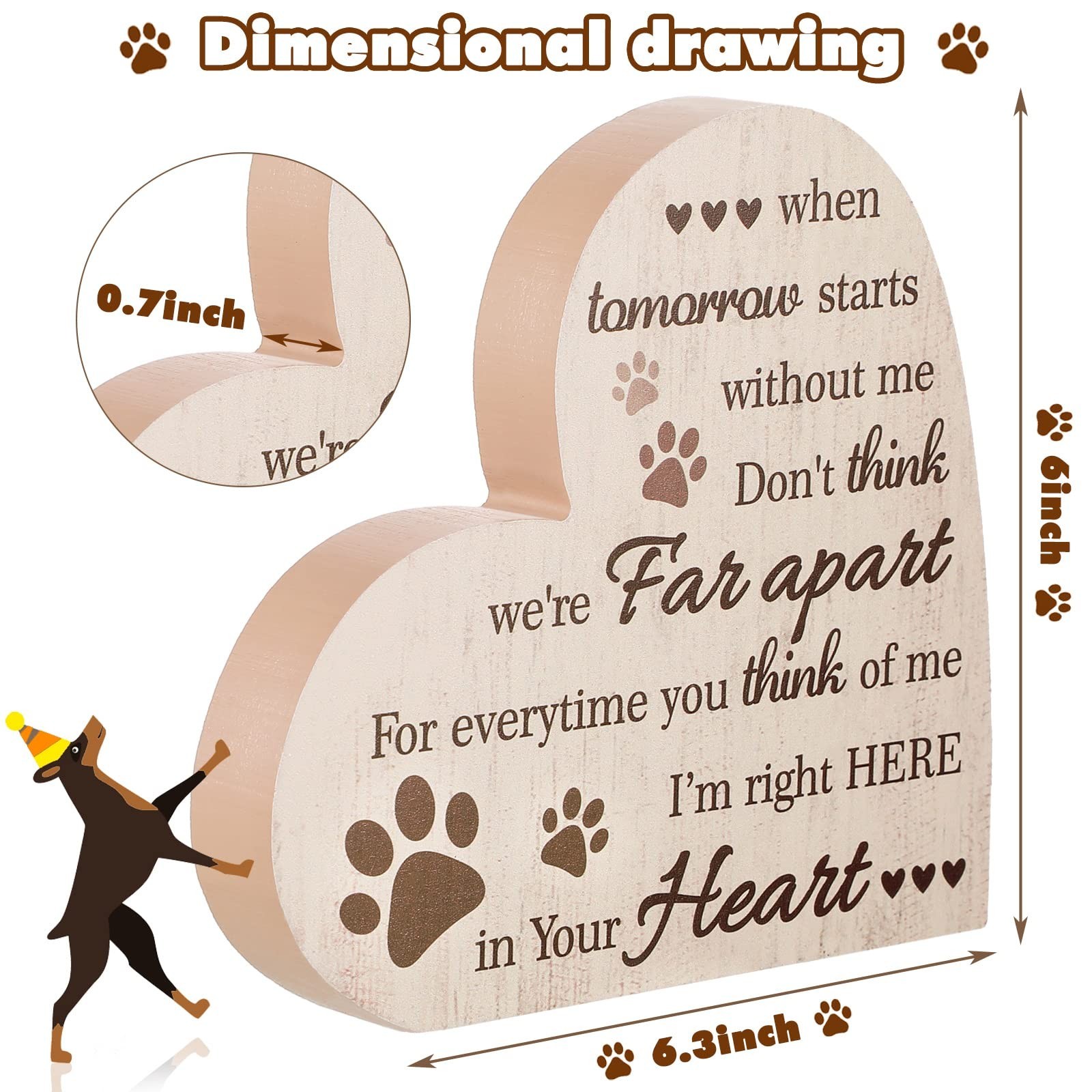 Maitys Pet Memorial Gift for Loss of Dog Sympathy Bereavement Remembrance Dog…