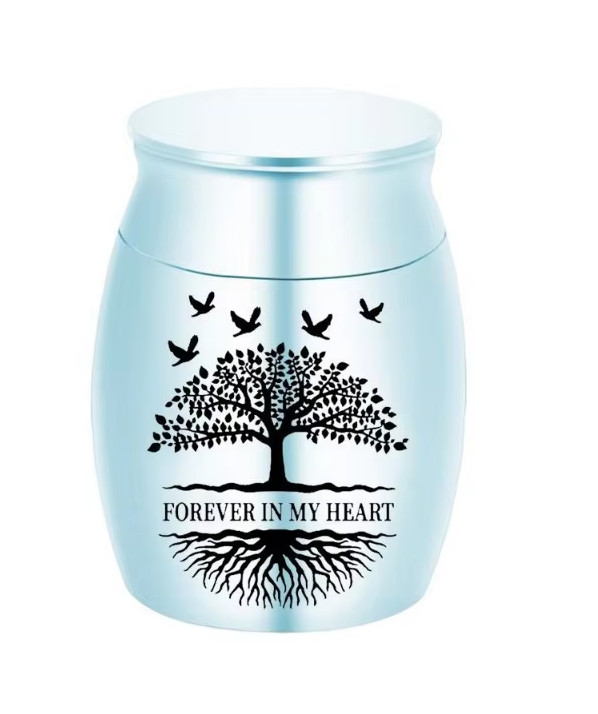 3*4cm Urn Jar Cremation Mini Ash Holder Metal Memorial Gift Keepsake Pet Human
