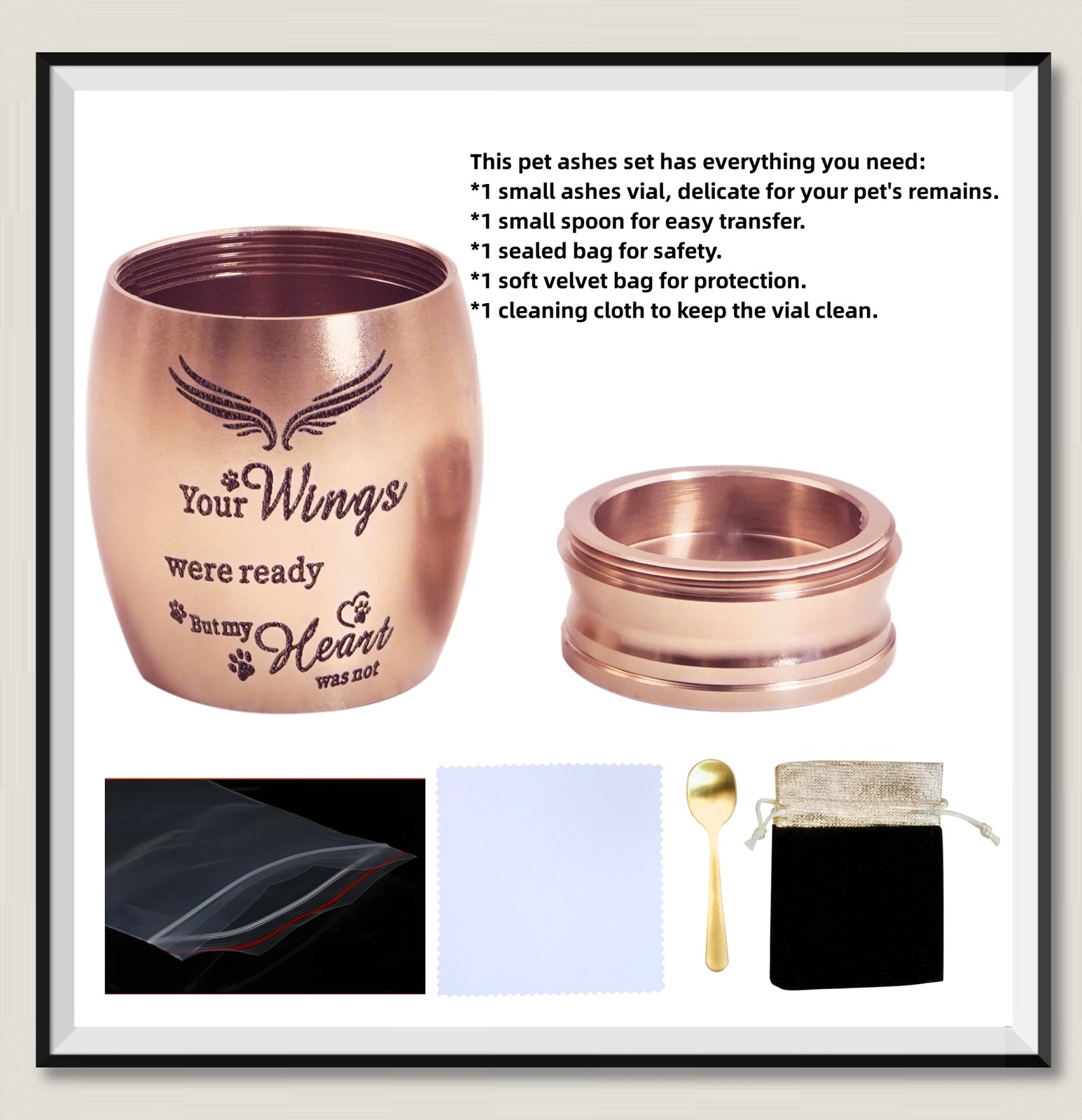1.57 in Mini Pet Memorial Small Urns for Dog Cat Ashes Stainless Steel (Pink)