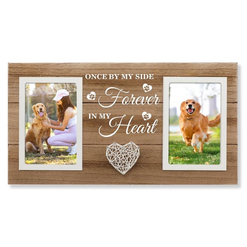 Dog Memorial Picture Frame, Pet Dog Memorial Gifts for Loss of Dog, Passed Aw…