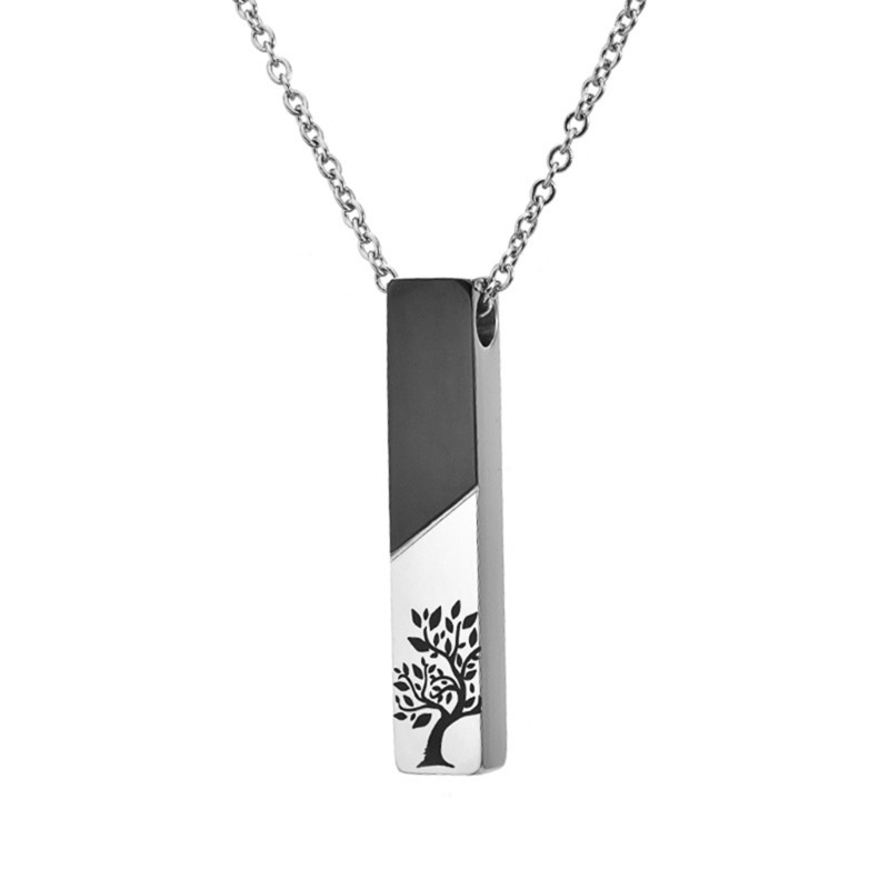 Pet Urn Necklace Bar Urns Pendants for Dog Pet Cremation Jewelry for Ashes