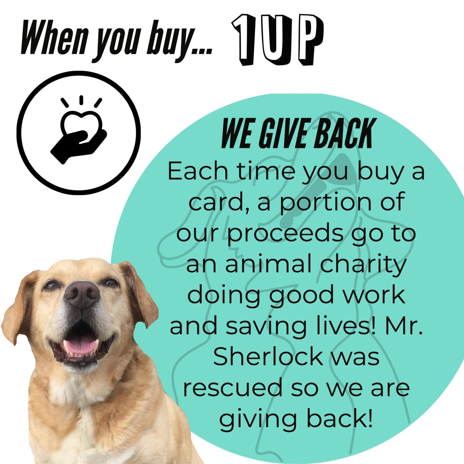 Dog Sympathy Card | Your Purchase Helps Animals In Need | 5”x7.5” |