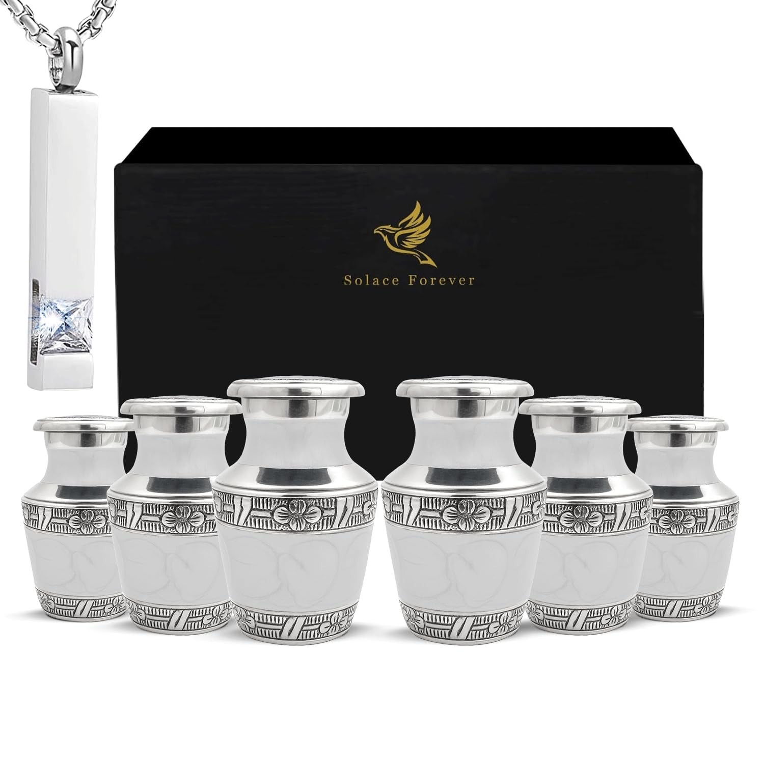 Small Urns for Ashes Keepsake Set – Handcrafted Mini Urns for Human Ashes for…