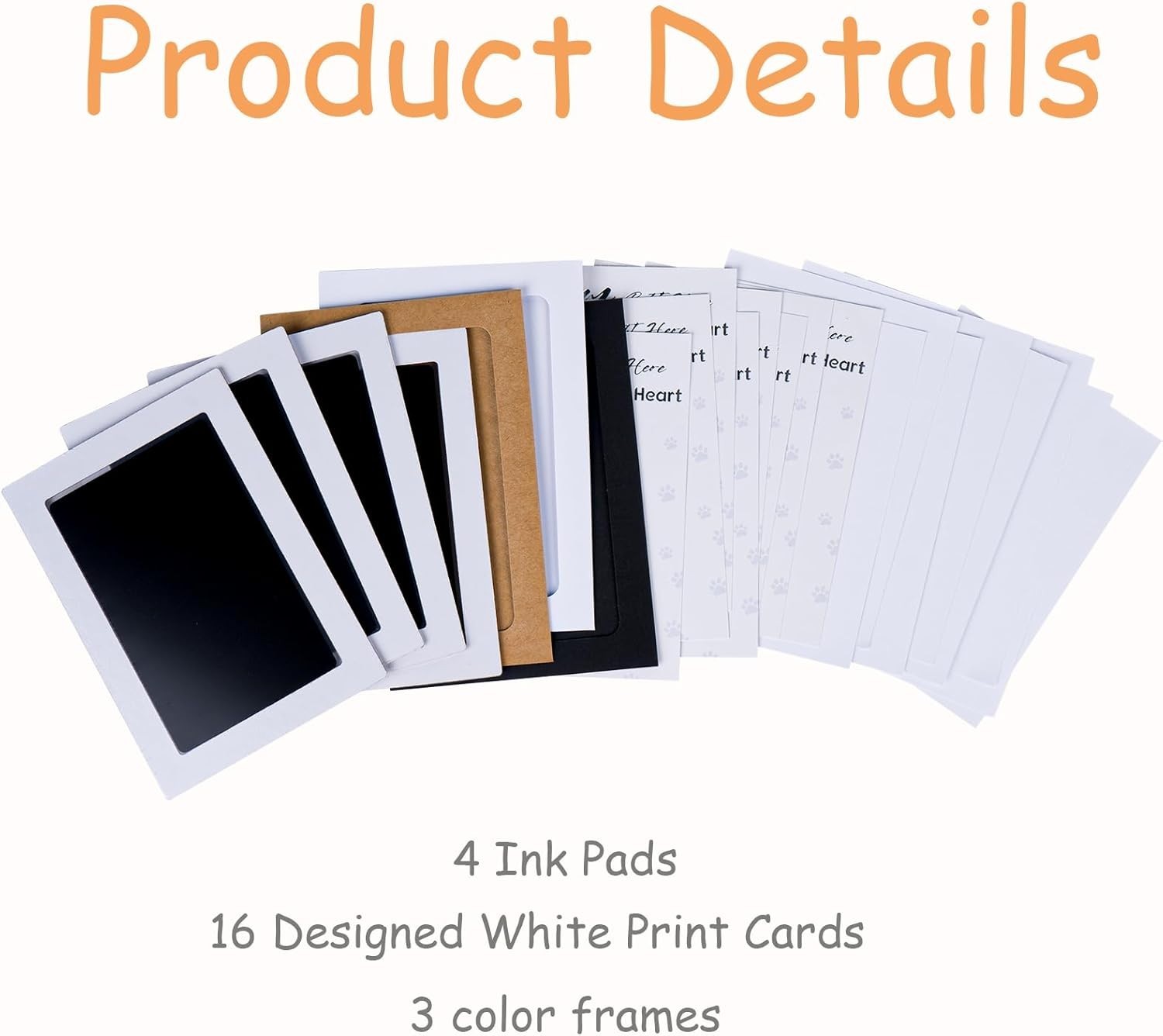 Pet Paw Print Kit Inkless | Dog & Cat Impression Pad