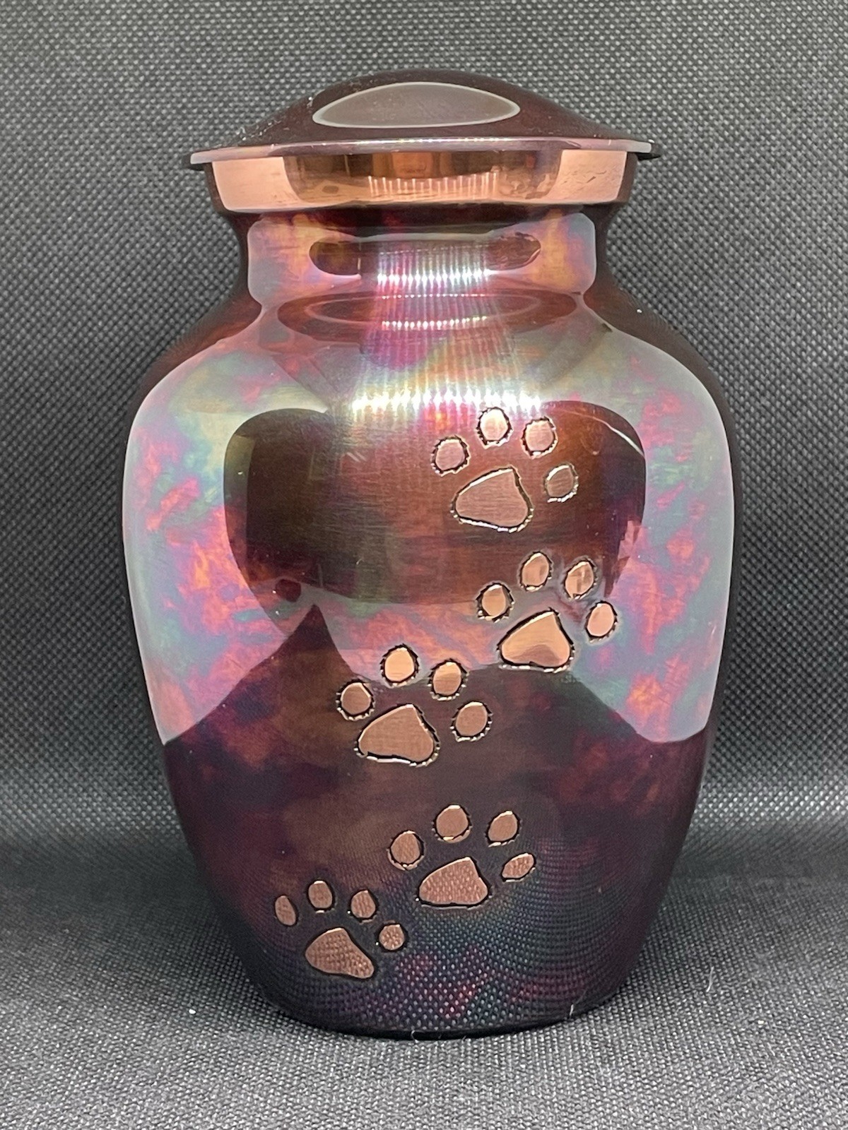 Ottillie Paws Legacy Series Pet Urn for Dogs and Cats -Raku- Small up to 25 lbs