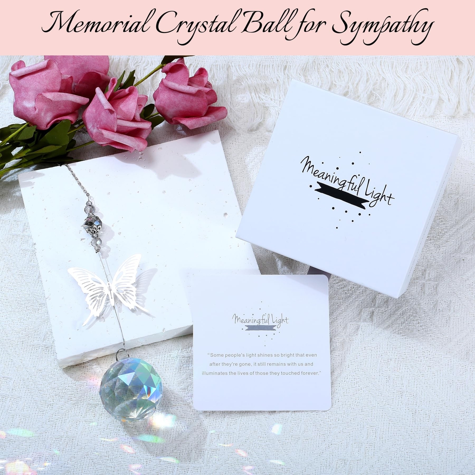 Modern Memorial Gifts: Unique Bereavement Ideas – 40mm Crystal Ball Suncatche…