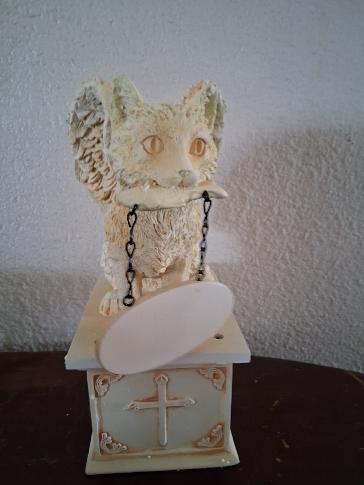 Cat Cremation Urn, Christian