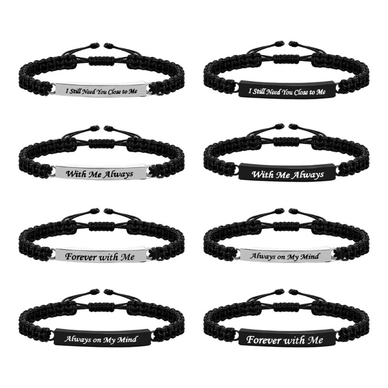 Stainless Steel Memorial Bracelet For Pet Cremation Ashes And Hair Keepsakes