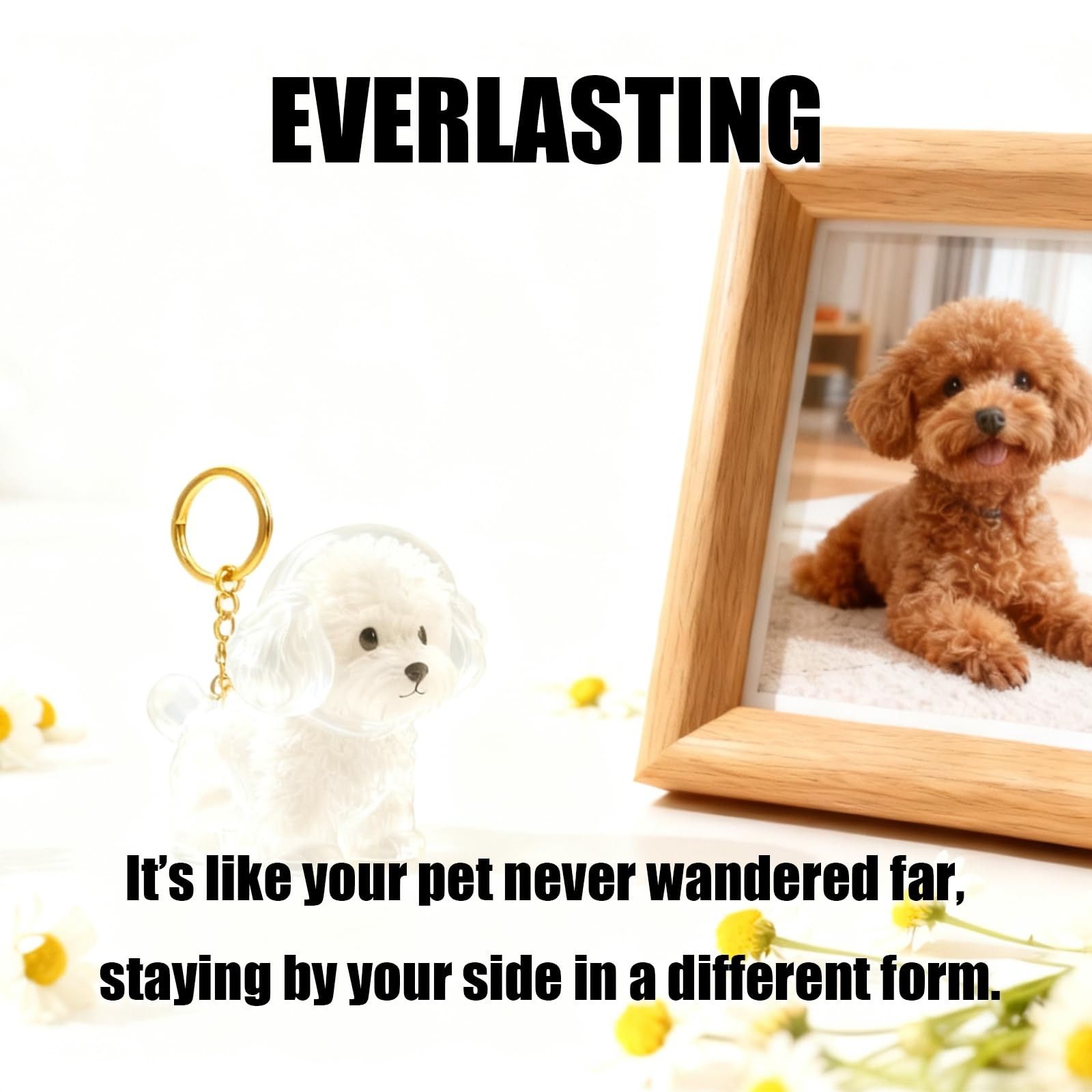 EatnMgan Dog Hair Collector Keychain Charm Memorial Storage Box,Memorial Gift…