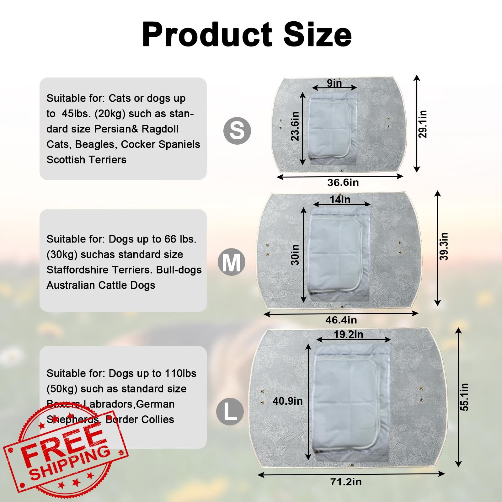 LZHTIME Pet Burial, Eco Friendly Pet Body Bag Suitable for All Kinds of Pets …