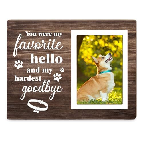 Dog Memorial Picture Frame Pet Dog Photo Frame Pet Cat Memorial Photo Frame P…