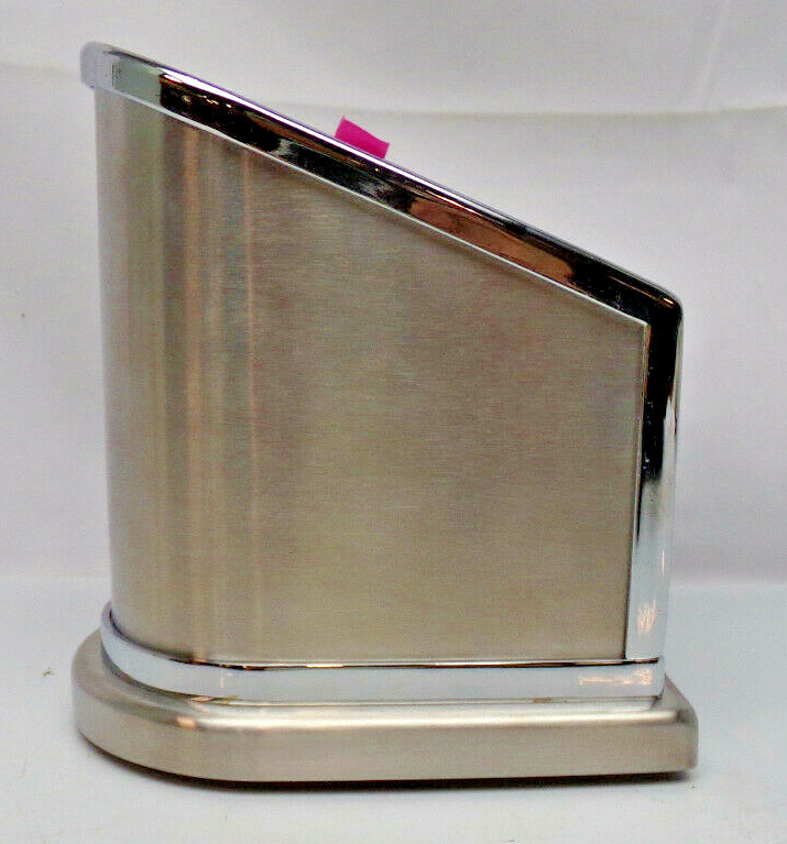 Journey Pet Urns Model 3617B Brushed Metal w/ Chrome & Gold Accents Open Box New