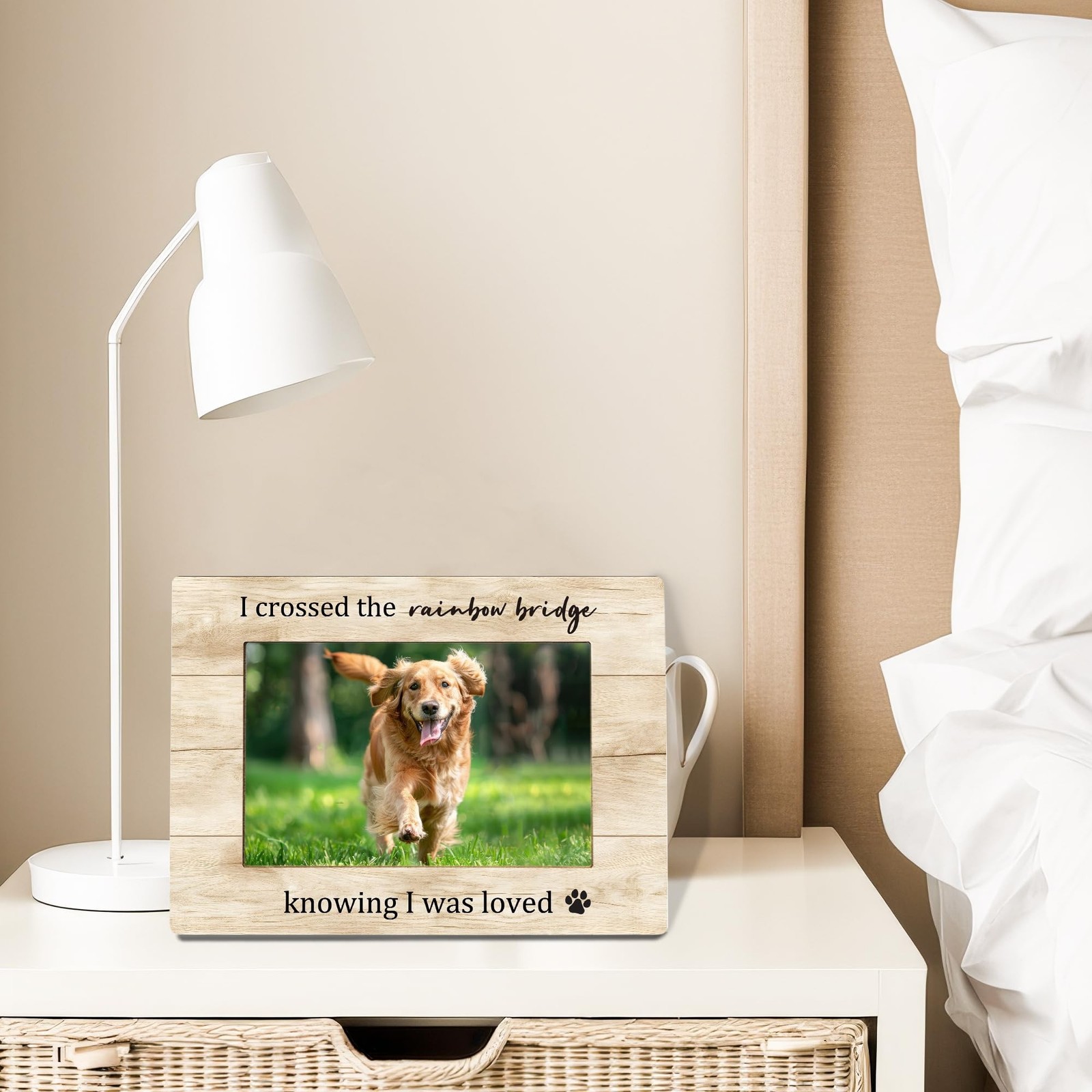 Pet Dog Memorial Picture Frame, Sympathy Bereavement Gifts for Loss of Dog Ca…