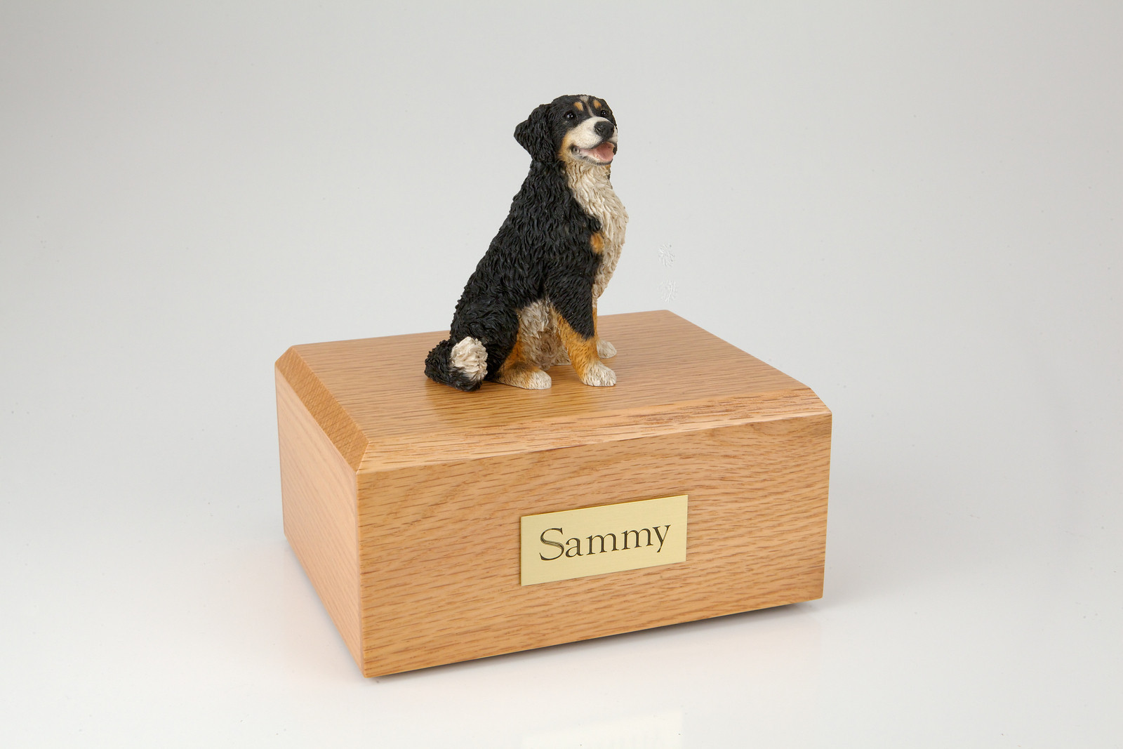 Bernese Mountain Dog Pet Funeral Cremation Urn Avail in 3 Diff Colors & 4 Sizes