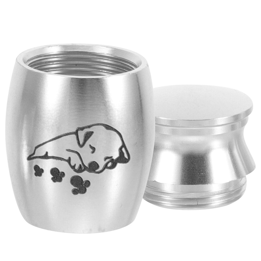 Alloy Pet Urn Cinerary Casket Memorial Cremated Box Small Cat Ashes Container