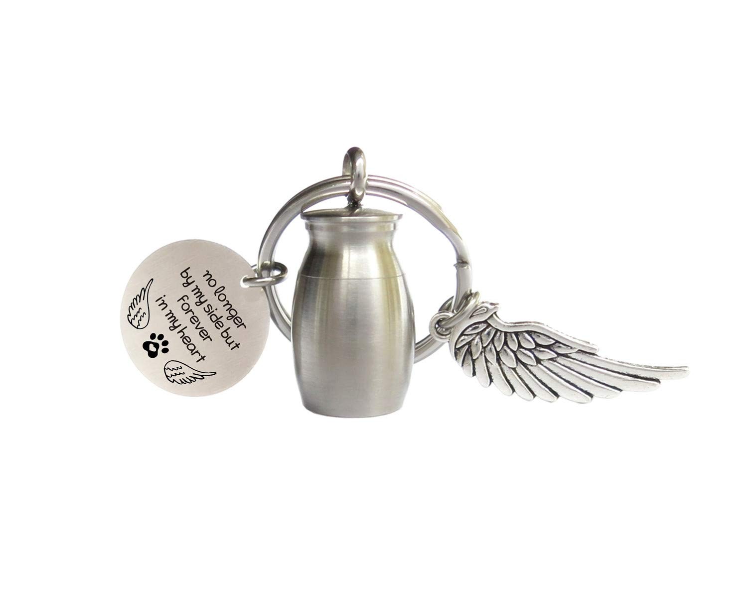 Small Cremation Urn for Pet Ashes Mini Memorial Holder Key Chain Keepsake