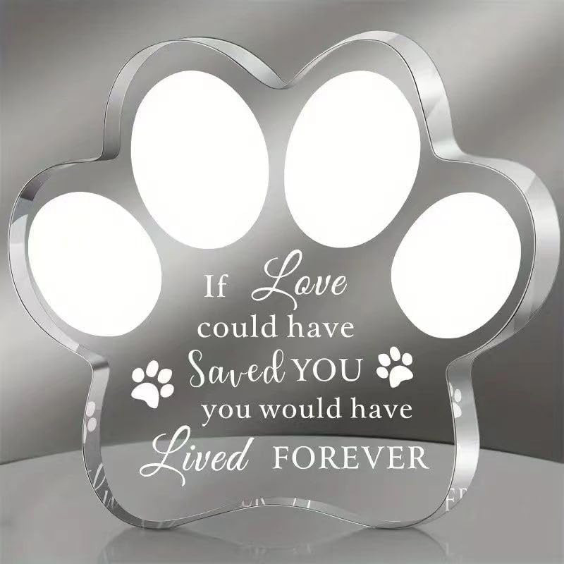Pet Memorial Ornament Remembrance Gifts: Loss of Dog Cat Sympathy Gift Crystal C