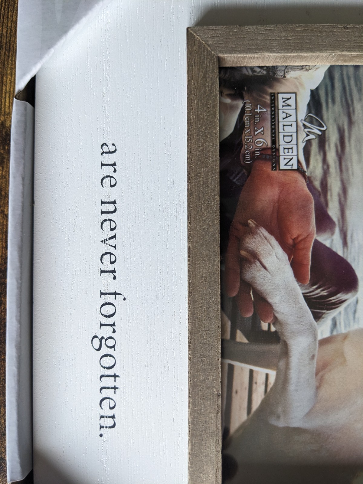 Puppy Dog Best Friend Memorial Photo Frame 4×6 Print Pet White New In Package