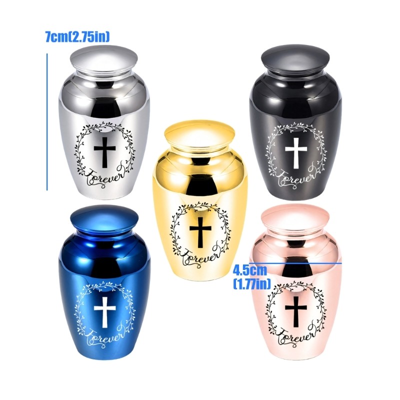 Premium Aluminum Alloy Pet Urn Secures Seal for Cats Dog Cremains Storage