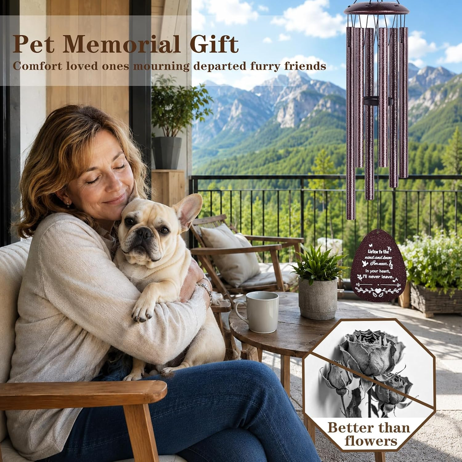 Pet Memorial Gifts for Dogs, Dogs Memorial, Dogs Memorial Wind Chime