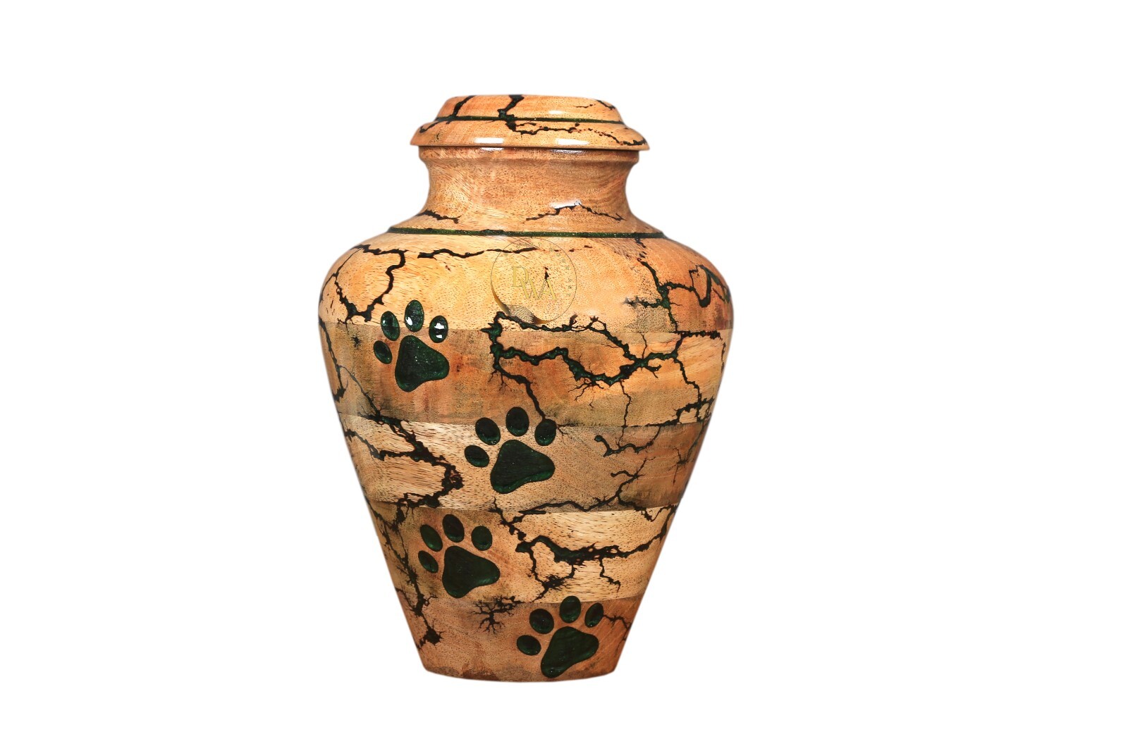 PAW Print urn box For pet Ashes, Large Urn for Funeral, Cremation Ashes Box