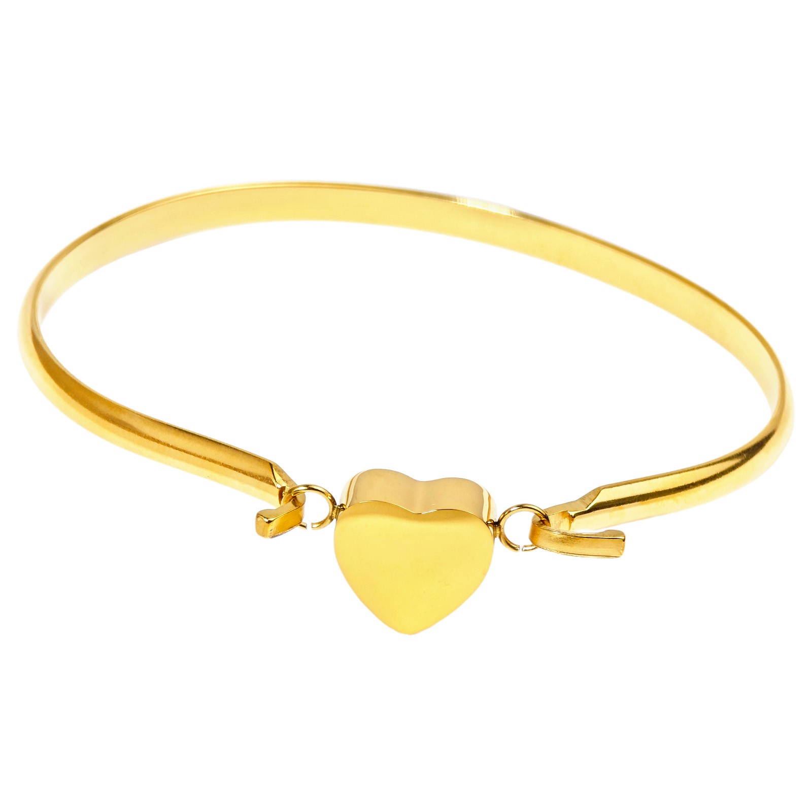 Heart Urn Bracelet Gold For Cats&Dogs Ashes Stainless Steel Waterproof