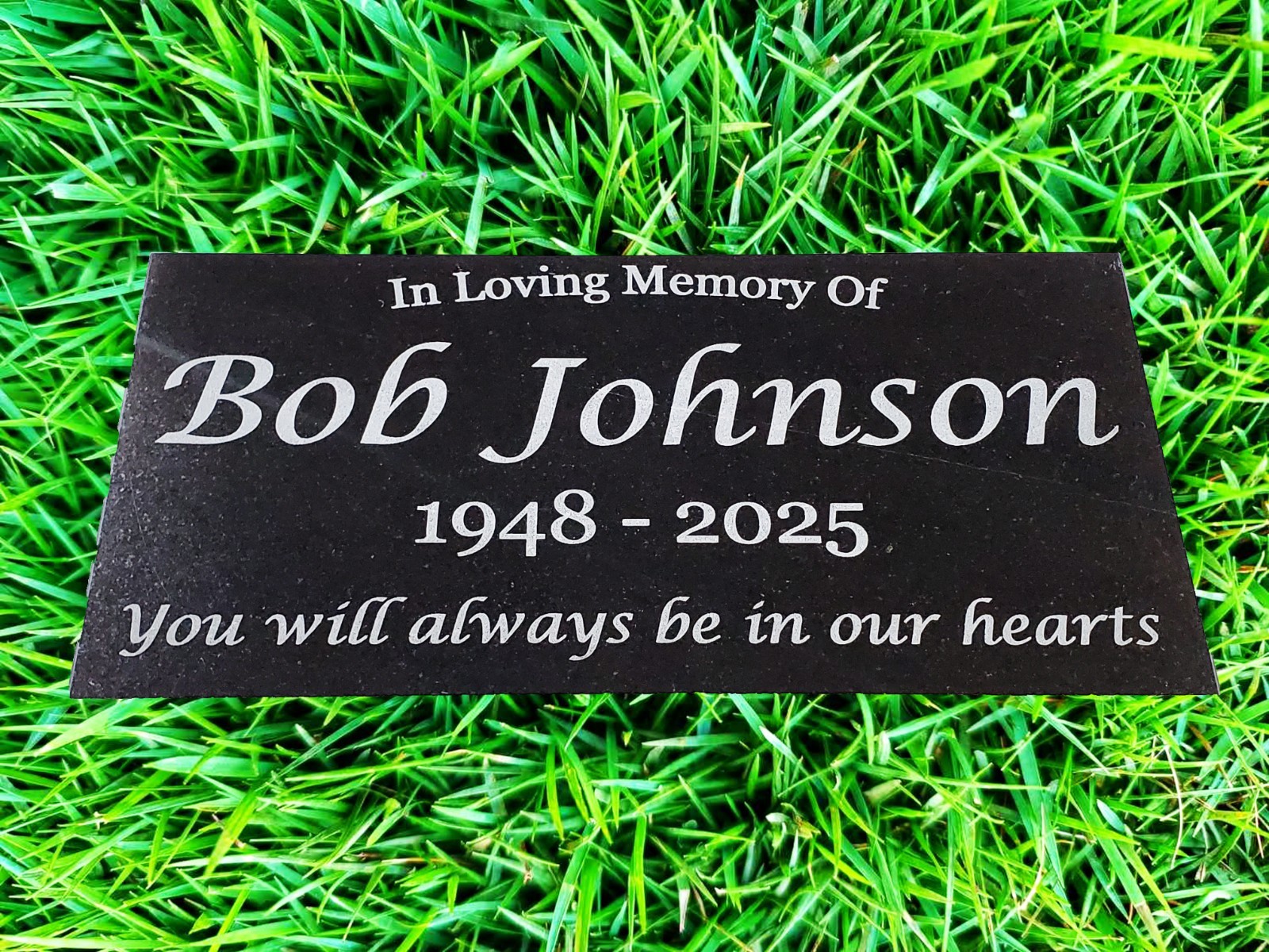 Grave Marker Headstone Garden Memorial Burial Stone Granite Custom Plaque t20