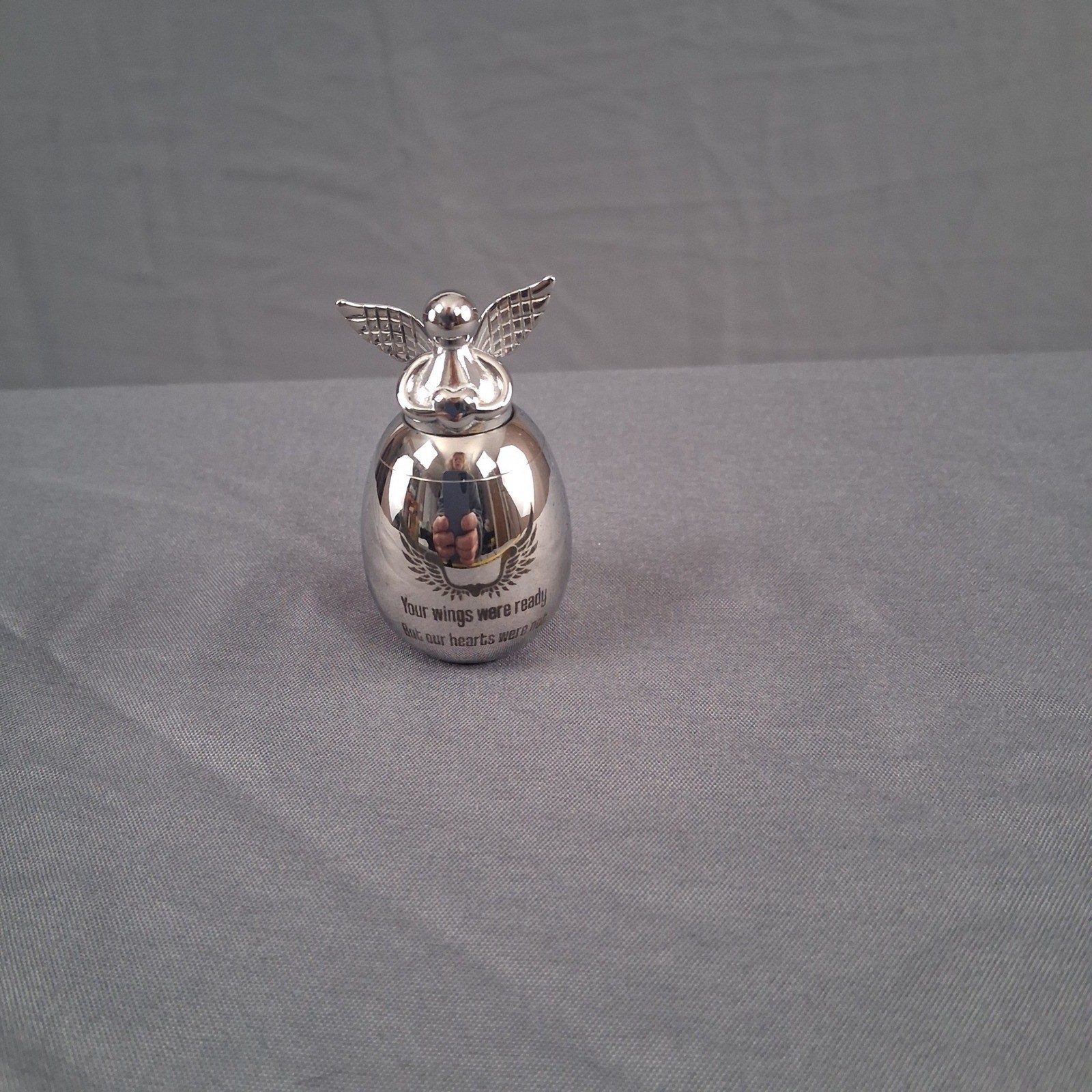 Angel Urn Keepsake Cremation Memorial Small Pot With Spoon And Pouch Cat Dog NEW