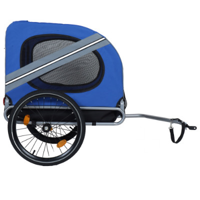 Large Folding Bike Trailer For Dogs 120LB Capacity All-Terrain Pet Carrier, Dur