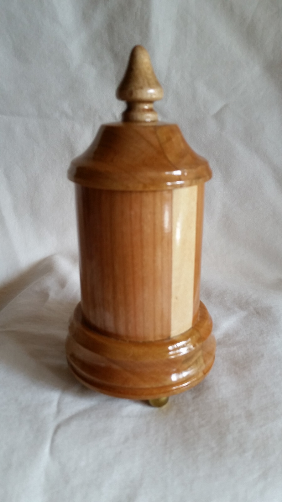 Mini Turned Wood Pet Sharing Companion Keepsake Cremation Memorial Urn 5 Lbs