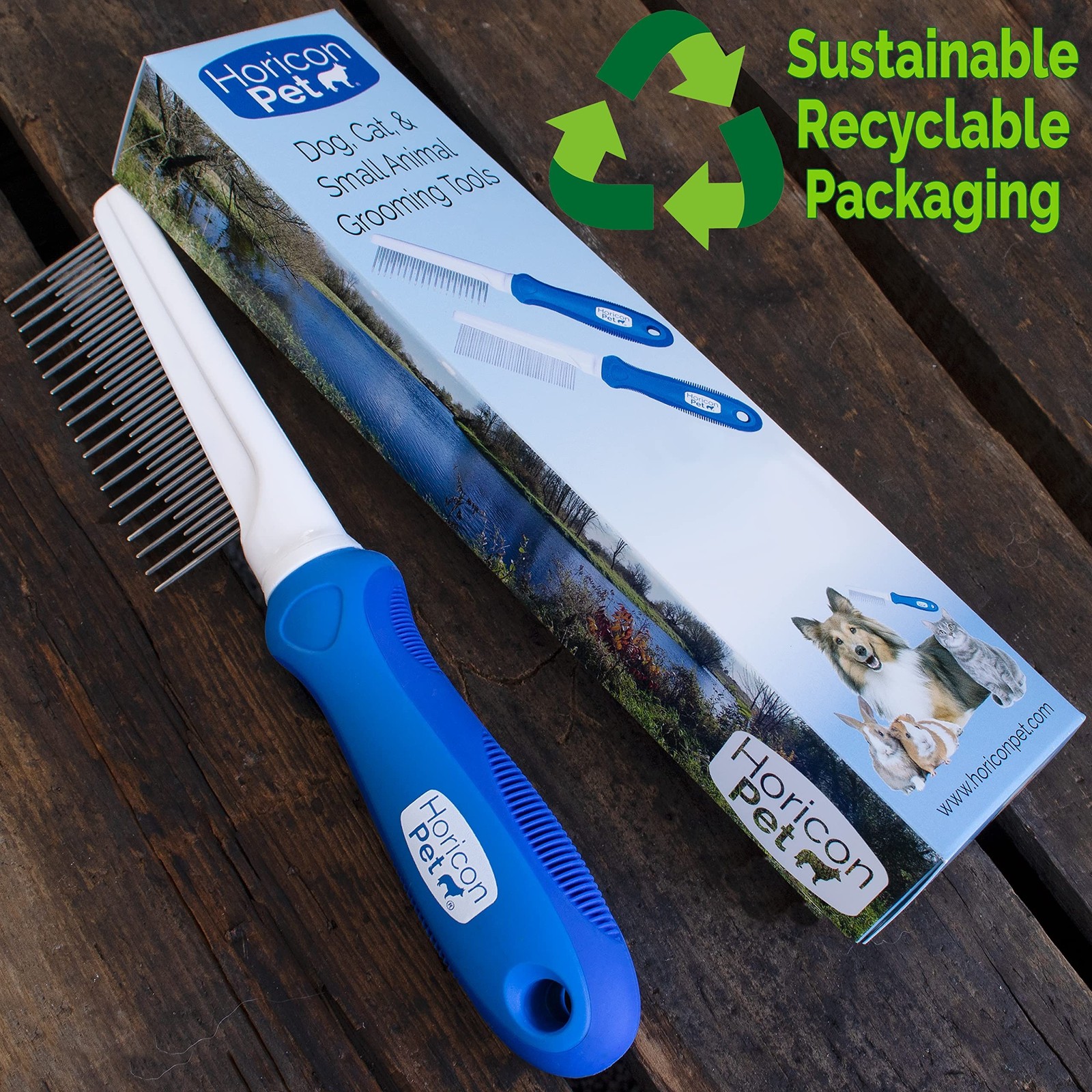 Detangling and Grooming Dog Comb Set for Dogs, Cats, Small Animals