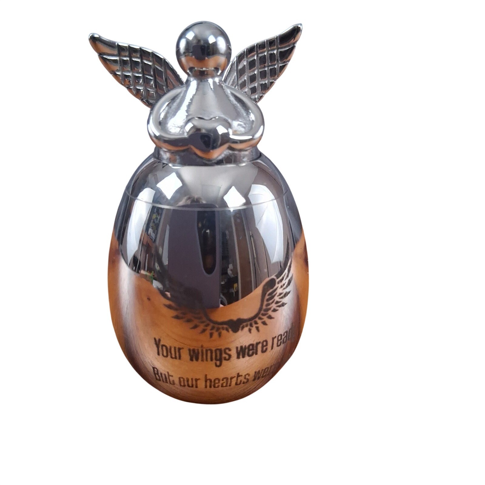 Angel Urn Keepsake Cremation Memorial Small Pot With Spoon And Pouch Cat Dog NEW