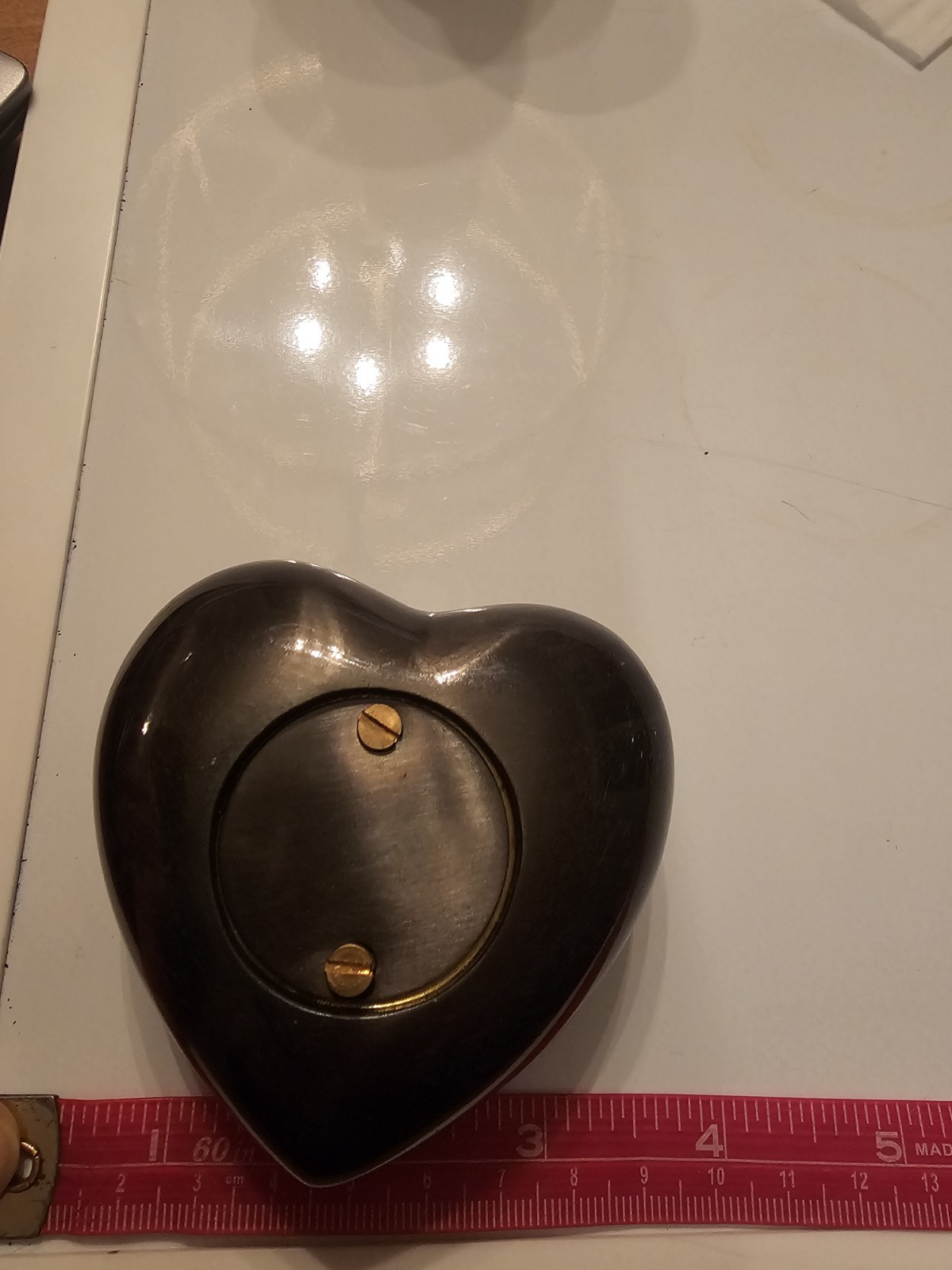 Heart Shaped Pet Urn & Keepsakes for Pet Ashes Black With Case