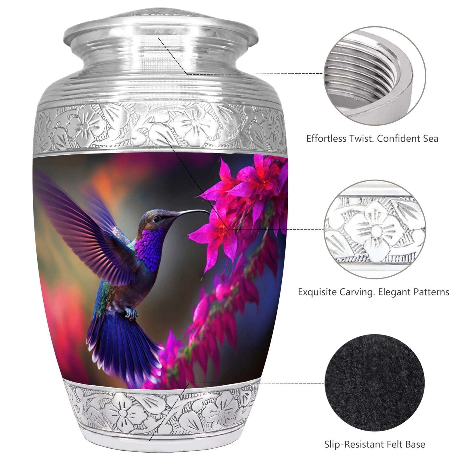 Urn for Ashes for Women & Men, Cremation Urns for Human Ashes Adult Female & …