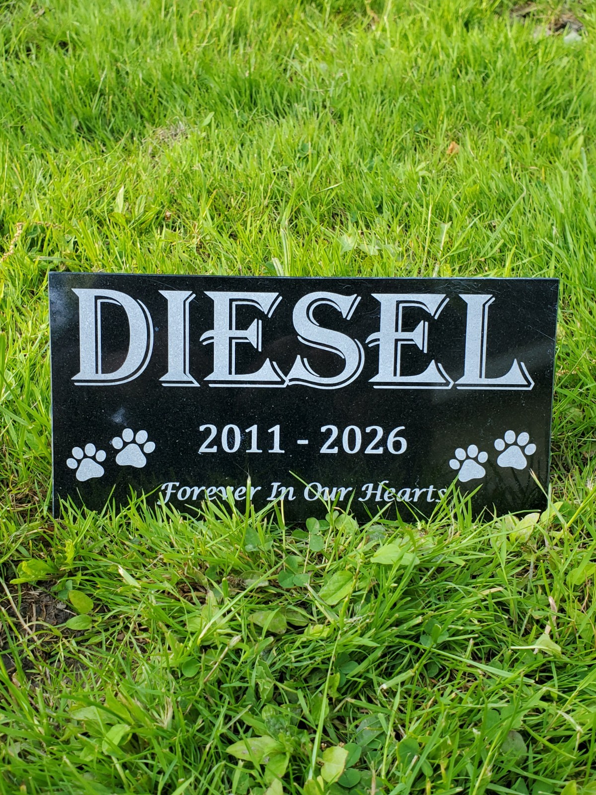Pet Memorial Grave Stone Marker | Dog Cat Headstone Tombstone Pet Loss Gift t24