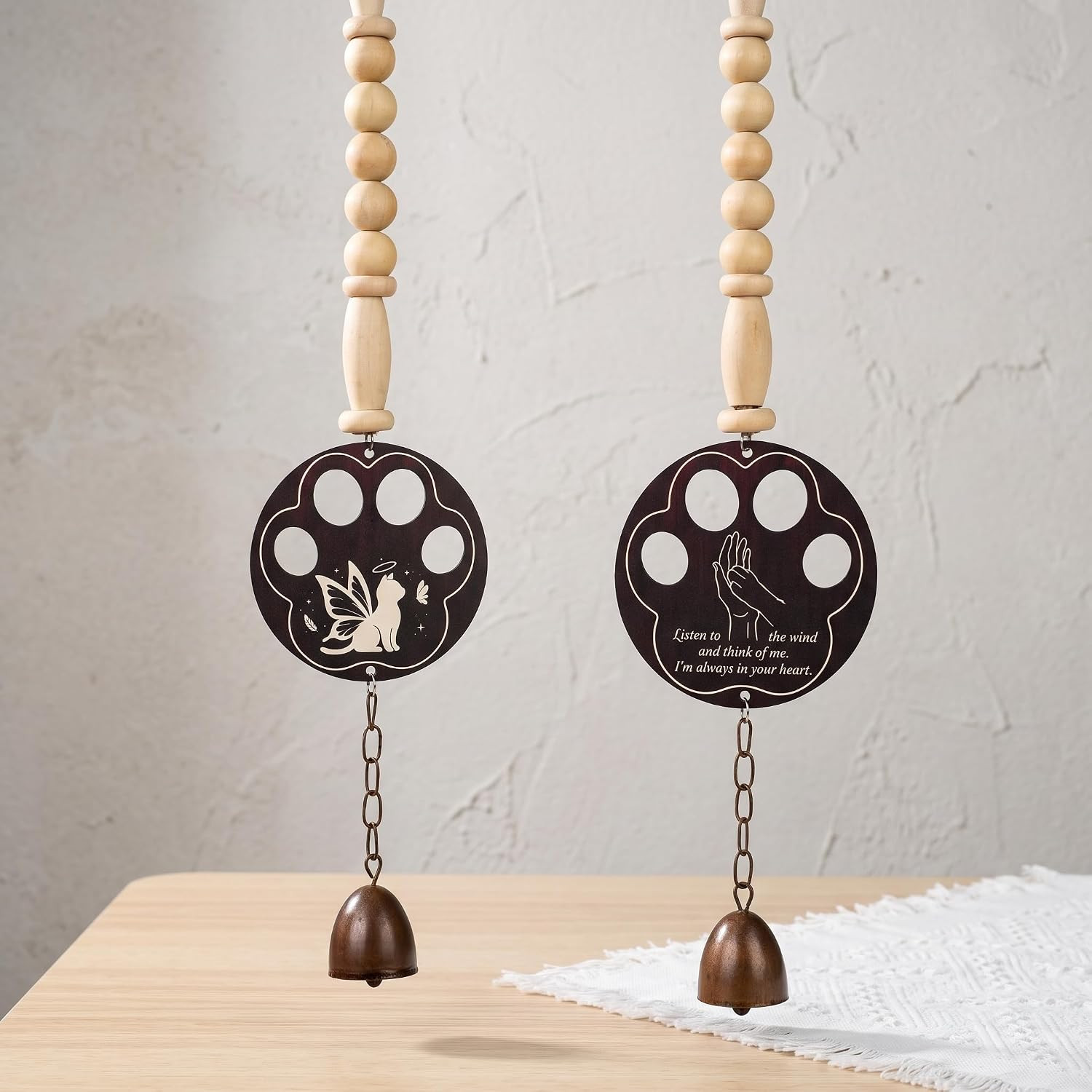 Cat Memorial Wind Chime, Cat Loss Sympathy Gifts for Loss Of, Bereavement Gifts