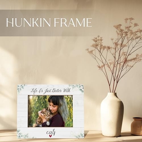 Cat Picture Frame 5×7, Cat Mom Lady Lovers Owner Gifts, Pet Lover Gifts, Life