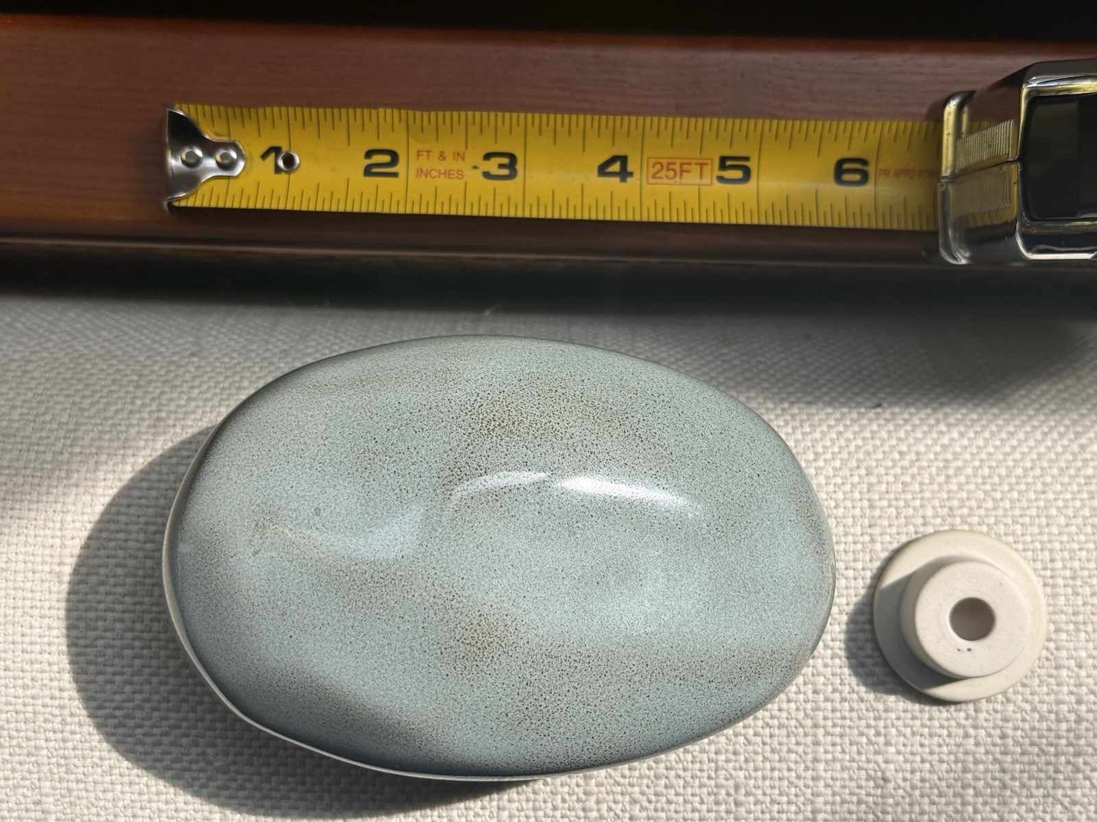 Pet urn: Handmade Cremation Keepsake “Stone”, Oxide Green Melange Pulvis Art